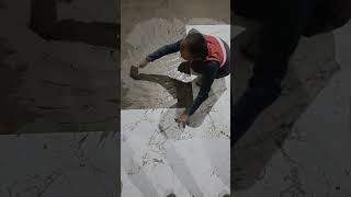 Floor tile fitting process 🔥🔥  4×2 tiles installation [upl. by Ruenhs973]