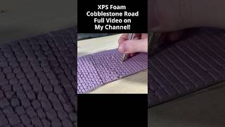 How to Build a REALISTIC Cobblestone Road for Dioramas from XPS Foam miniature foam stone [upl. by Brock]