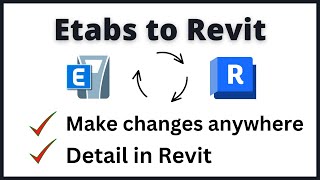 Export from Revit to ETABS  ETABS to Revit [upl. by Mackenzie]