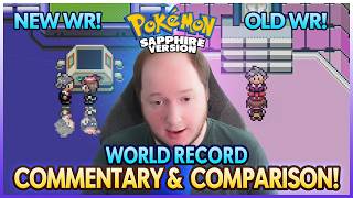 Pokemon Sapphire World Record Speedrun COMMENTARY AND COMPARISON [upl. by Deedee]