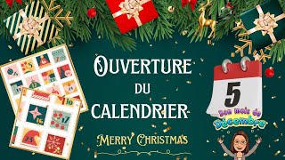 OUVERTURE CALENDRIER DE LAVENT SCRAP 5 décembre [upl. by Yroj]