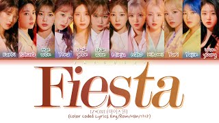 IZONE 아이즈원  FIESTA Color Coded Lyrics EngRomHan가사 [upl. by Jari]