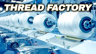 How THREADS Are Made Fiberglass Optical Fiber Wool Thread [upl. by Ydnak]