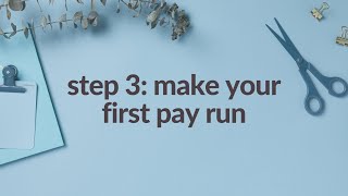 Getting started with Payroller  Step 3 Create a pay run [upl. by Shandee971]