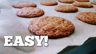 EASY Gingersnaps Recipe  Amelia Does Dinner [upl. by Sahcnip320]