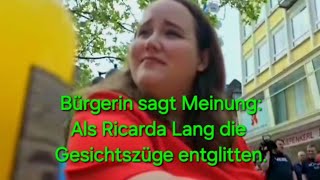 Bürger vs Ricarda Lang Plötzlich dreht sich der Wind Die Politikerin ist sichtlich geschockt [upl. by Yuria]