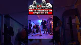 Eddie Hall YELLS at Martyn Ford [upl. by Asirrak422]