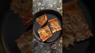 How to Reheat Cold Pizza in a Cast Iron Pan [upl. by Ancilin173]