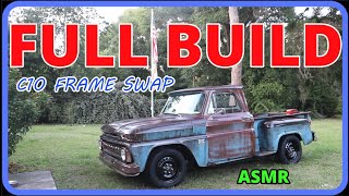 FULL BUILD ASMR 1966 C10 to 2001 Tahoe Frame Swap NO TALKING NO MUSIC [upl. by Cordell]