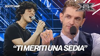 Tutti in piedi per Lorenzo Salvetti e “Destri” di Gazzelle a X FACTOR 2024  BOOTCAMP [upl. by Sidonie]