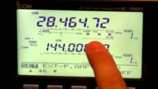 Icom IC9100 Menu System  Short Demonstration [upl. by Berstine]