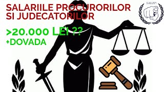 Cât sunt SALARIILE JUDECĂTORILOR și PROCURORILOR Poza cu fluturașii [upl. by Ahtamat]