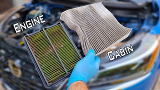 Nissan kicks filters ReplacementHow to replace cabin air filterHow to replace engine air filter [upl. by Einreb]