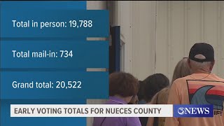 Nueces County early voting turnout numbers so far [upl. by Yuzik]