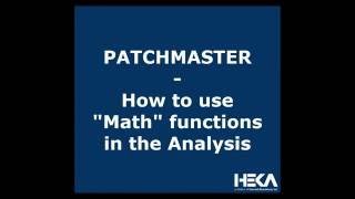 PATCHMASTER  How to use quotMathquot functions in the Analysis [upl. by Eidorb876]