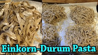 EinkornDurum Pasta  Fettuccine amp Spaghetti with Freshly Milled Flour [upl. by Michail46]