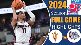 Gonzaga vs Arizona States Full Game Highlights College mens Basketball 202425  Ncaa basketball [upl. by Nylakcaj]