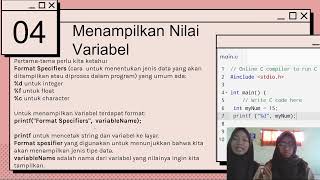 Variabel Dalam Bahasa C dan Cara Penggunaannya [upl. by Kohsa]