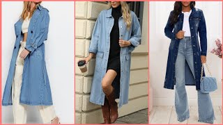 Stylish Layering How to Create Trendy Outfits with a Long Denim Jacketoutfitideas jecket denim [upl. by Abagail]