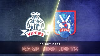 EXTENDED HIGHLIGHTS  Vipers SC 21 SC Villa Jogoo  StarTimes UPL MD4 2425 [upl. by Ellerud]