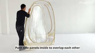 How to fold down Alvantor Bubble Tent [upl. by Isdnyl927]