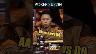 AA vs KK vs QQ poker casino pokerlovers pokergame pokerstars [upl. by Ansilma]