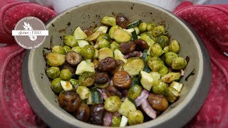 MaronenRosenkohlTopf  vegan  glutenfrei backen mit Nadine [upl. by Kele]