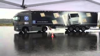 ZF Smart Truck maneuvering allows remote control of truck and trailer [upl. by Medeah]