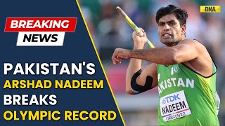 Paris Olympics 2024 Pakistan’s Arshad Nadeem Breaks Olympic Record amp Neeraj Chopras Olympic Record [upl. by Ajdan288]