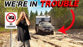 WE MADE A MISTAKE  The ultimate test for our 4x4 amp offroad Caravan Poverty Creek Bribie Island [upl. by Elisabeth]