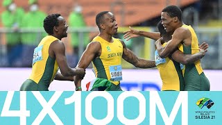 South Africa clinch 4x100m victory  World Athletics Relays [upl. by Aicinet415]