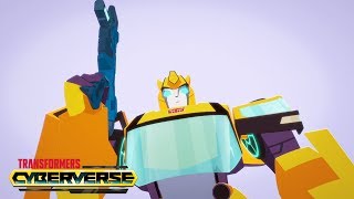 Transformers Cyberverse España  Shadowstriker 🤛 Episodio 9  Transformers Official [upl. by Iveksarap]