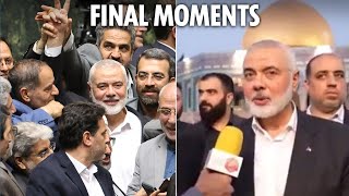 Last footage of assassinated Hamas leader Ismail Haniyeh before Israel air strike as tensions rise [upl. by Risteau748]