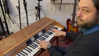 Weltmeister Claviset 200 Demonstration Electric Piano and Harpsichord Hybrid [upl. by Daht]