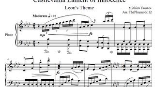 Castlevania Lament of Innocence Leons Theme Sheet Music [upl. by Elay]