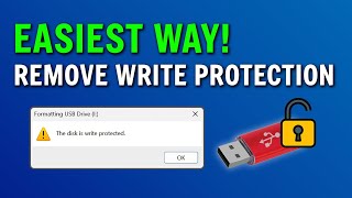 How To Remove Write Protection From USB Drive 2024 [upl. by Marrilee]