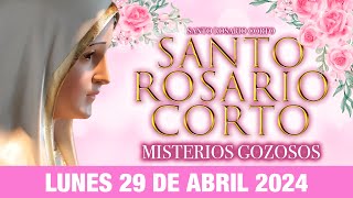 Santo Rosario Corto de Hoy Lunes 29 de abril DE 2024Misterios Gozosos Rosario ala Virgen María [upl. by Enenej]