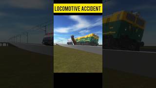 DANGEROUS TRAIN ACCIDENT Indian Train Crossing 3D shorts railway indianrailways [upl. by Stelmach]