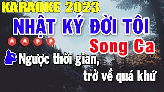 Nhật Ký Đời Tôi Karaoke Song Ca Nhạc Sống 2023  Trọng Hiếu [upl. by Modeerf732]