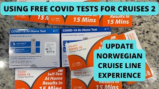 Update Using Free Government Covid Tests for Norwegian Cruise Lines [upl. by Nileve832]