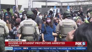 ProPalestinian protestors arrested in San Diego and across the country [upl. by Entwistle945]