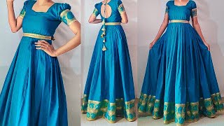 சேலை False தைப்பது எப்படி  How To Stitch Saree False [upl. by Bonina551]