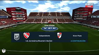 Independiente vs River Plate ● liga Profesional 2024 ● PES 2021 [upl. by Stephie825]