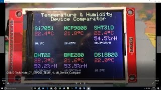 Tech Note 011  ESP8266 Temperature and Humidity Sensor Comparison [upl. by Laure454]