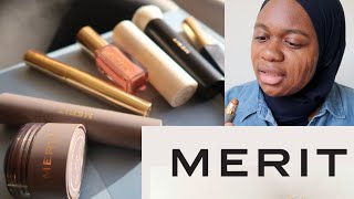 MERIT BEAUTY  DOING MY MAKEUP FOR THE FIRST TIME EVER [upl. by Peh]