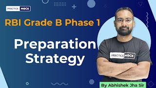 70 Days Preparation Strategy  RBI Grade B Phase 1  PracticeMock [upl. by Clausen414]