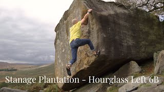 Stanage Plantation  Hourglass Left 6B [upl. by Kotto]