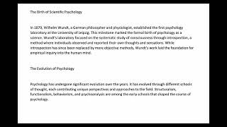 IntroductionBirth of scientific psychology EvolutionGoalsScientific method in psychology [upl. by Llednor]