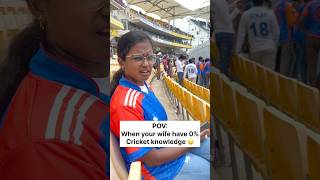 Wife having 0 Cricket Knowledge 🤣 Gokul Chethana trending trendingshorts [upl. by Harrad375]