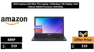 ASUS Laptop L210 Ultra Thin Laptop 116 HD Display Intel Celeron N4020 Processor 4GB RAM [upl. by Kingston]